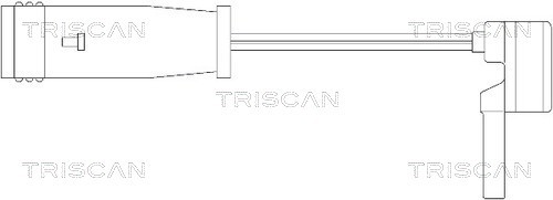 Sada výstrażných kontaktov opotrebenia brzdového obloże TRISCAN